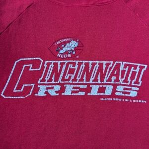 Vintage 90s Cincinnati Reds Crewneck Sweatshirt Mens Large (fits M) Baseball MLB